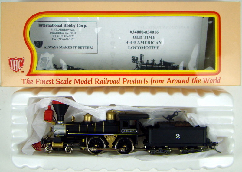 MINT Upgraded IHC M1206 AT&amp;SF 4-4-0 American Standard Locomotive HO Scale