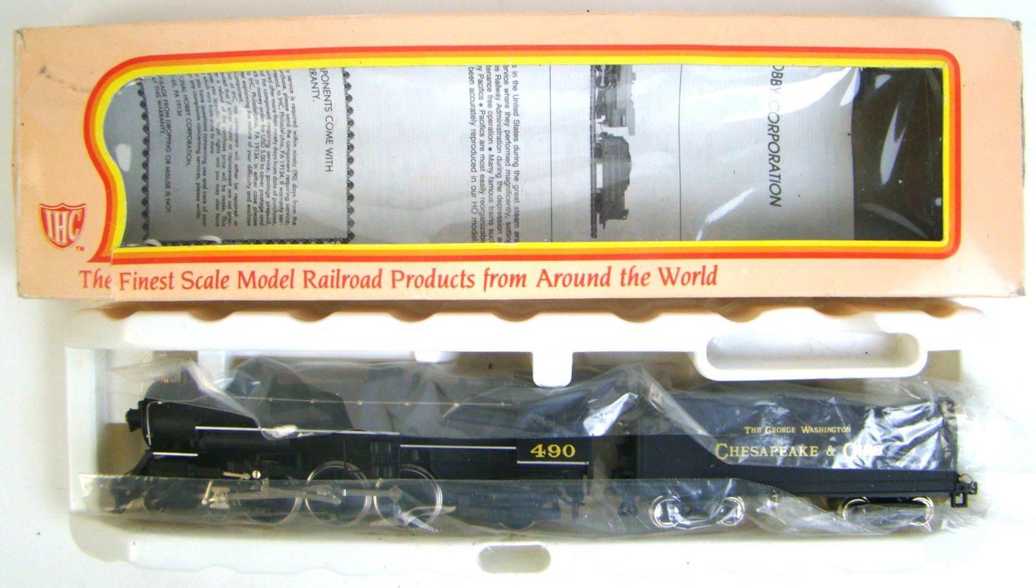 IHCM9907 C&amp;O Class F-19 4-6-2 Heavy Pacific Locomotive #490 HO Scale
