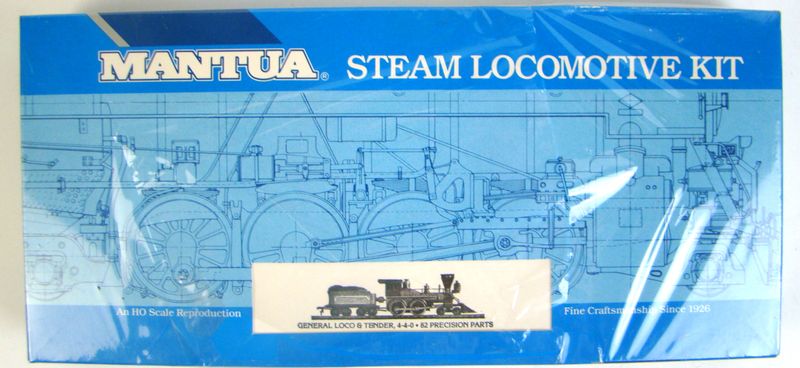 FACTORY SEALED Mantua 507 4-4-0 American Standard "General" Locomotive Kit HO Scale