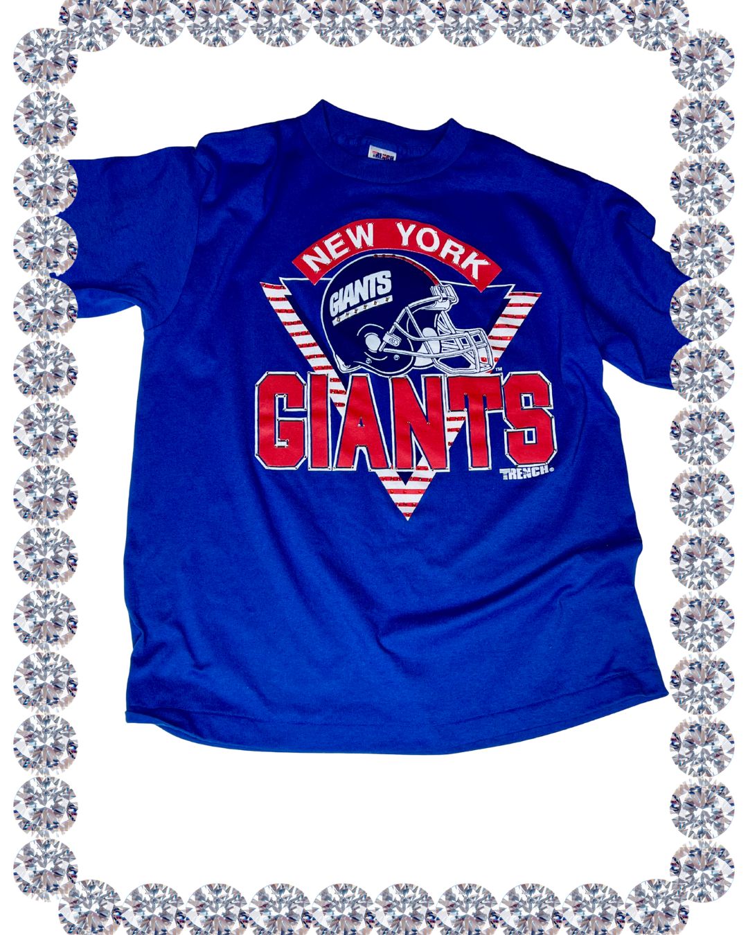 Jewel Embellished Vintage New York Giants Tee - As Seen On Aaliyah