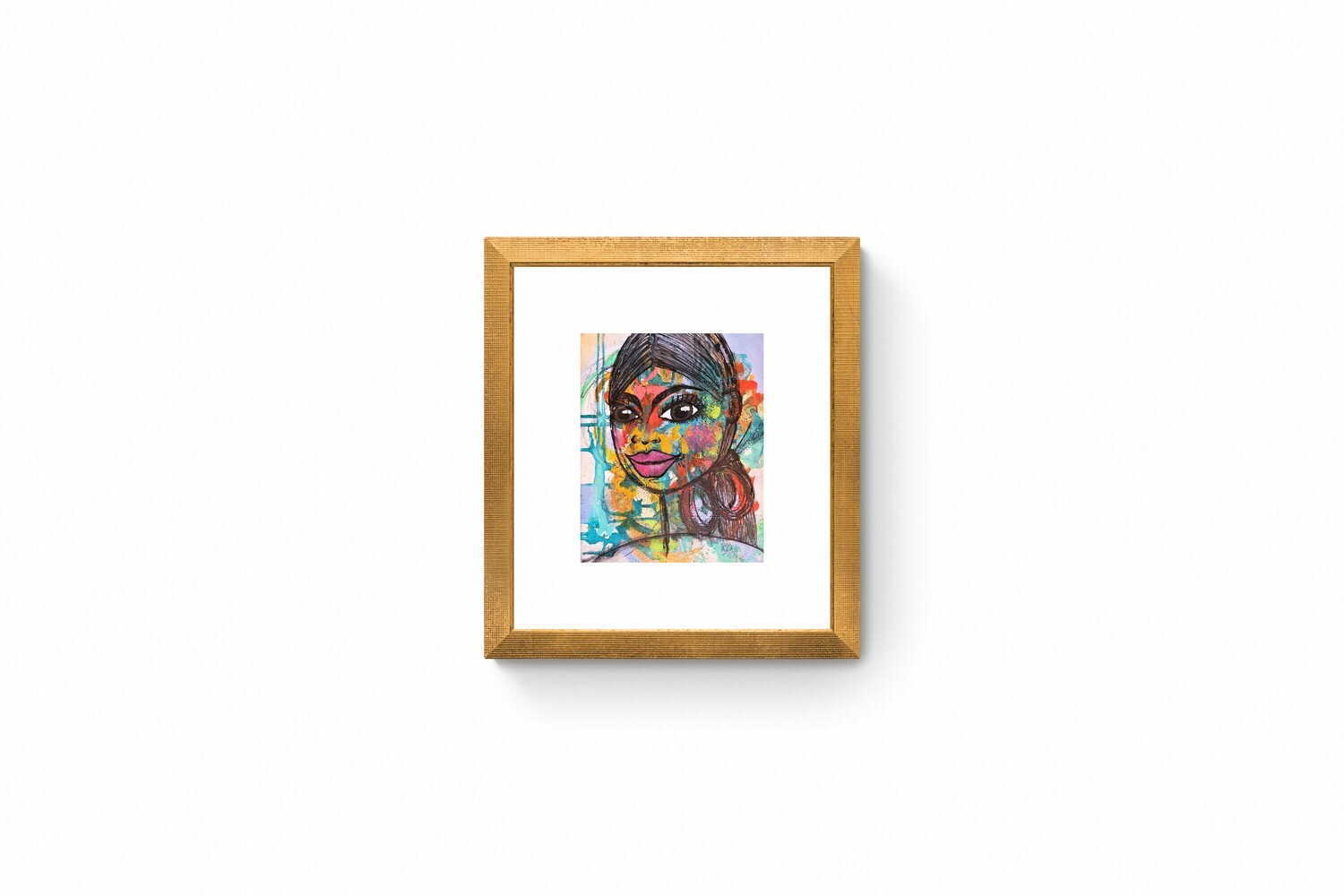 &quot;CAROLINA&quot; ARTE ORIGINAL - TECNICA ACRILICO-MIXTA SOBRE PAPEL