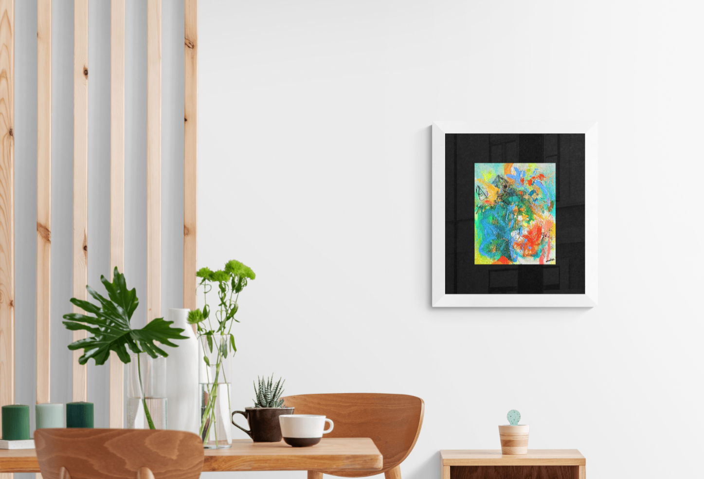 &quot;FLOR&quot; - ARTE ORIGINAL ABSTRACTO - TECNICA ACRILICO-MIXTA SOBRE LIENZO