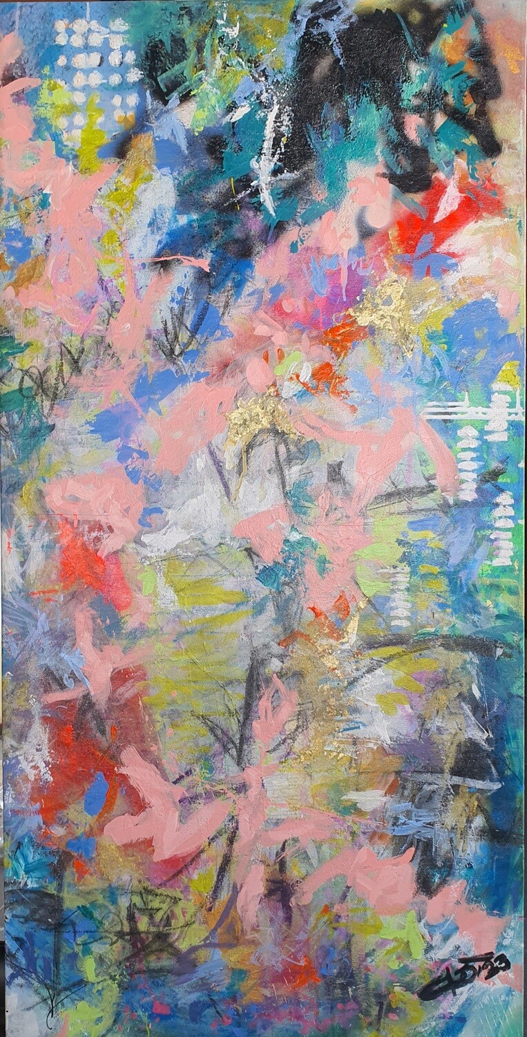 &quot;BETTER TOGETHER-APART&quot;/&quot;HIS &amp; HERS&quot; - DIPTICO ARTE ORIGINAL ABSTRACTO - TECNICA ACRILICO-MIXTA SOBRE LIENZO