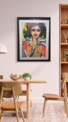 "VICTORIA HOPE" ARTE ORIGINAL - TECNICA ACRILICO-MIXTA SOBRE CANVAS
