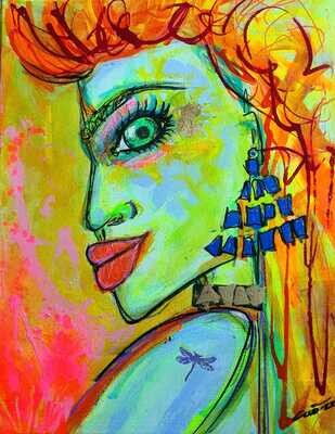 "AVA" ARTE ORIGINAL - TECNICA ACRILICO-MIXTA SOBRE CANVAS