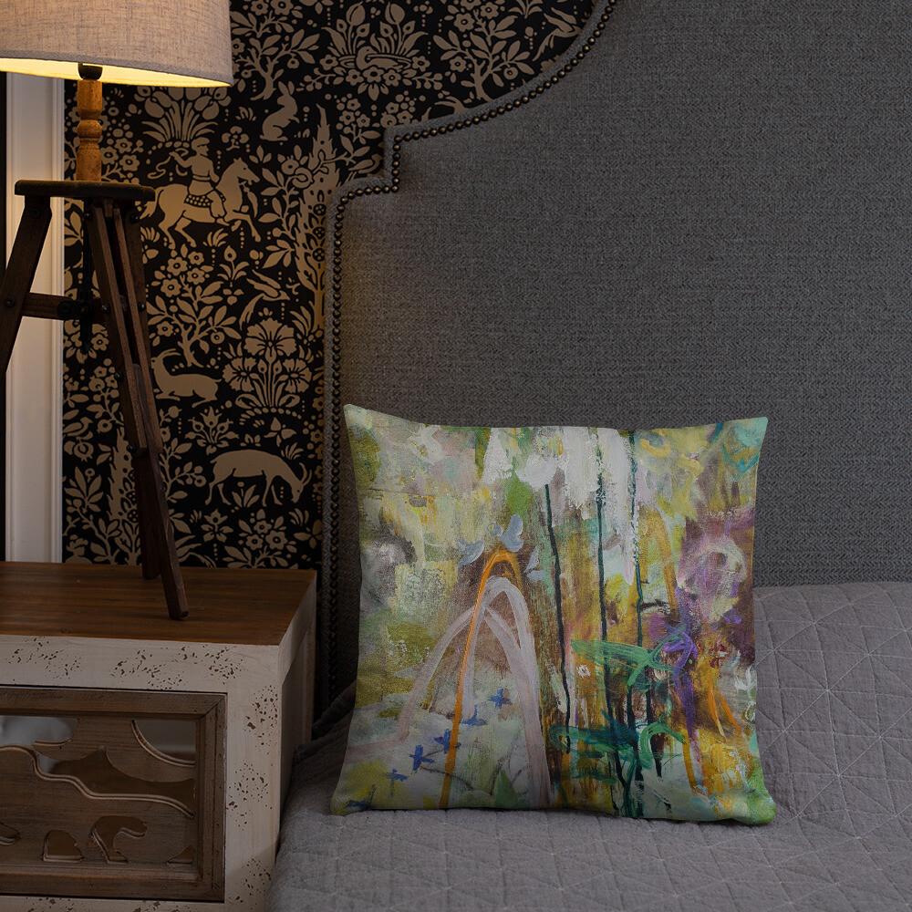 FUNDA DE COJIN, INSPIRACION OBRA ORIGINAL MAGABUNDA: OBRA &quot;LORETO&quot; (para vivir bonito) Basic Pillow case - Various sizes