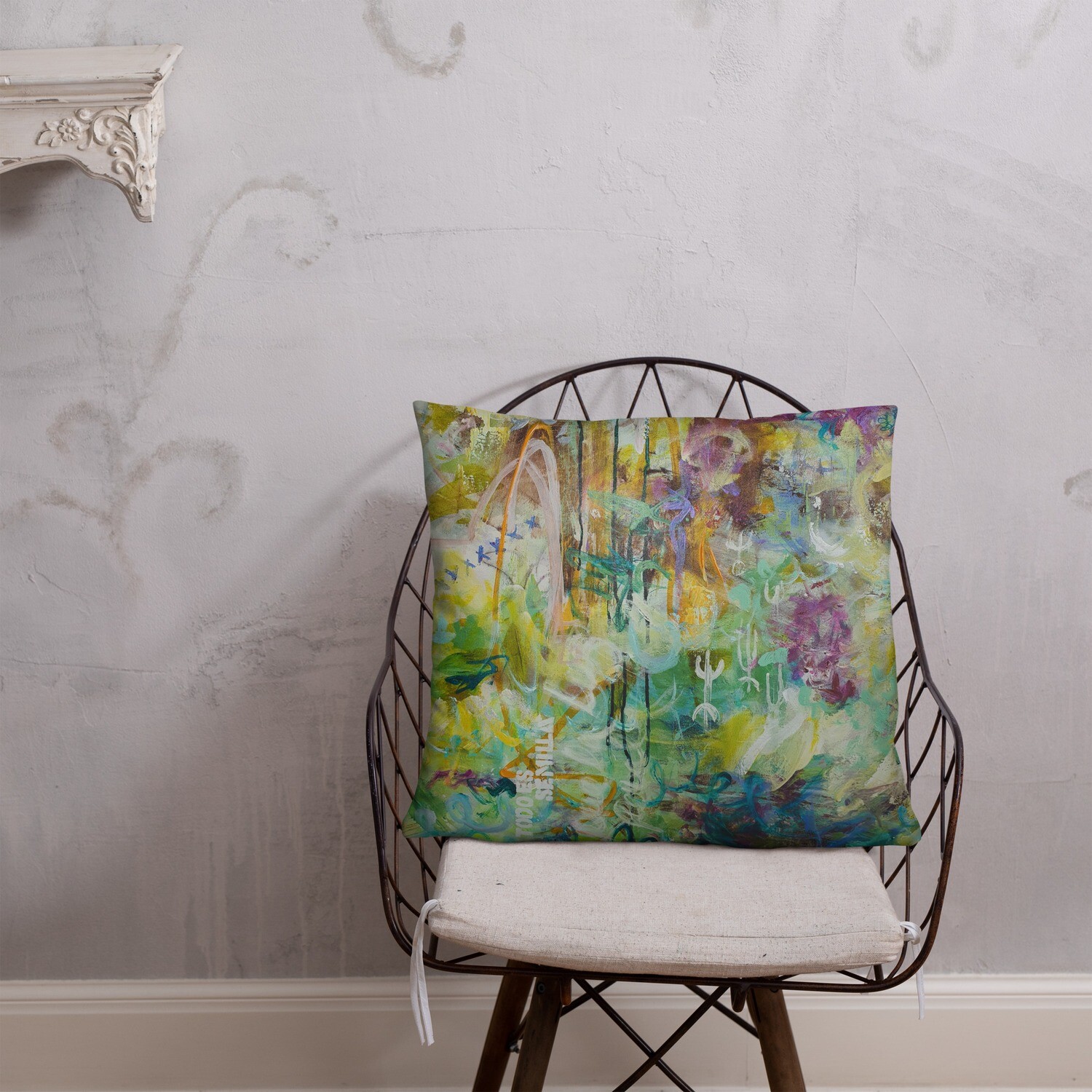 FUNDA DE COJIN, INSPIRACION OBRA ORIGINAL MAGABUNDA: OBRA &quot;LORETO&quot; (para vivir bonito) Basic Pillow case - Various sizes