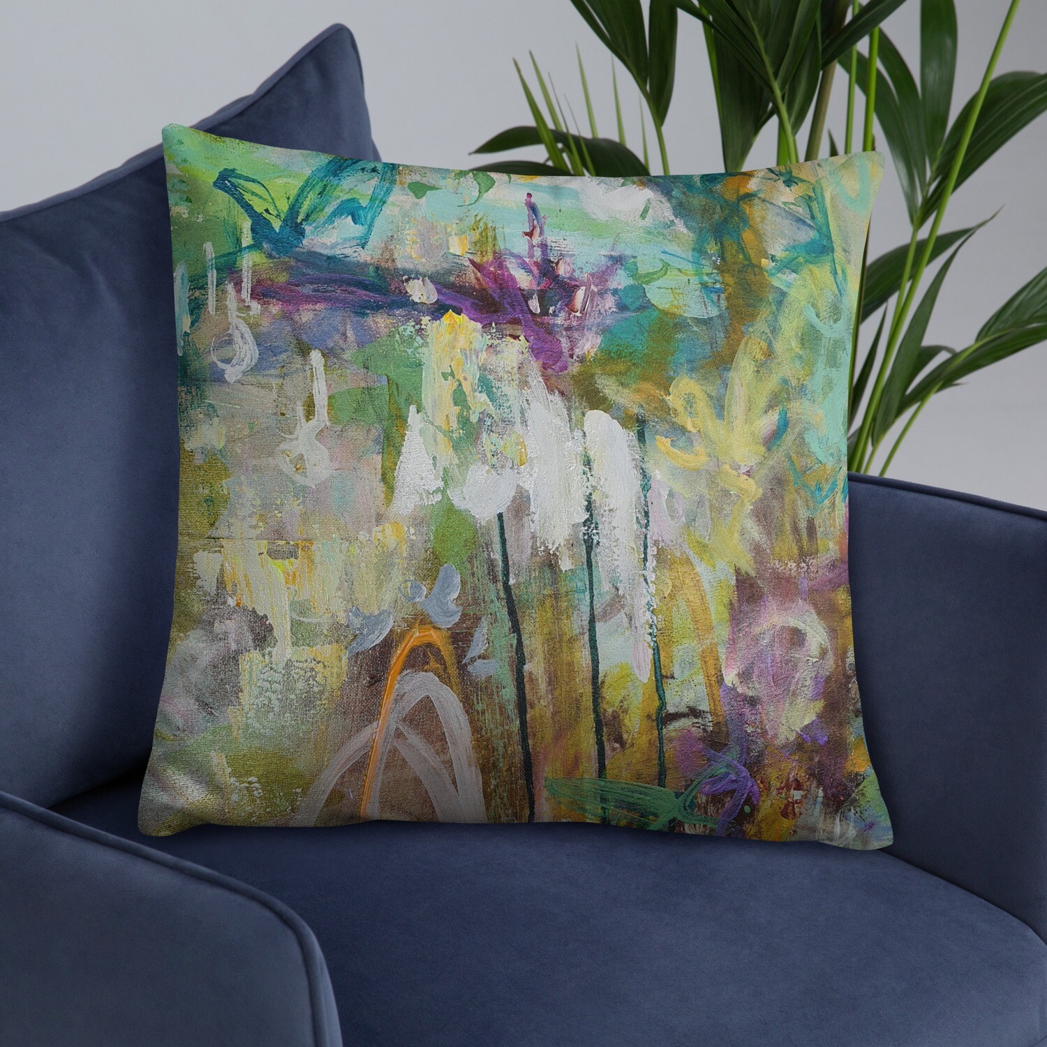 FUNDA DE COJIN, INSPIRACION OBRA ORIGINAL MAGABUNDA: OBRA &quot;LORETO&quot; (para vivir bonito) Basic Pillow case - Various sizes