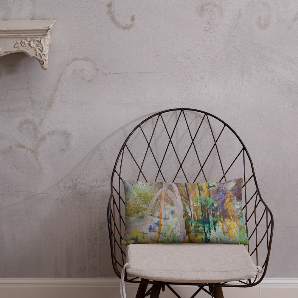 FUNDA DE COJIN, INSPIRACION OBRA ORIGINAL MAGABUNDA: OBRA &quot;LORETO&quot; (para vivir bonito) Basic Pillow case - Various sizes