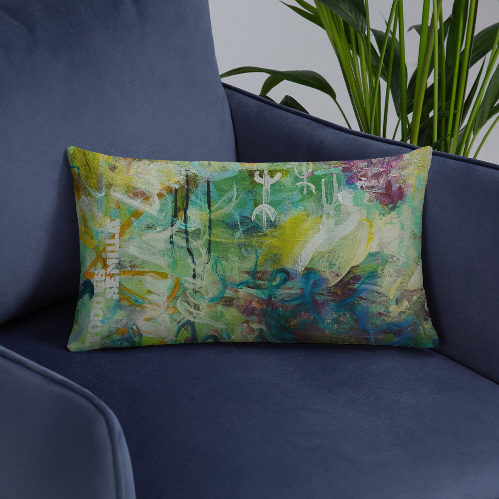 FUNDA DE COJIN, INSPIRACION OBRA ORIGINAL MAGABUNDA: OBRA &quot;LORETO&quot; (para vivir bonito) Basic Pillow case - Various sizes