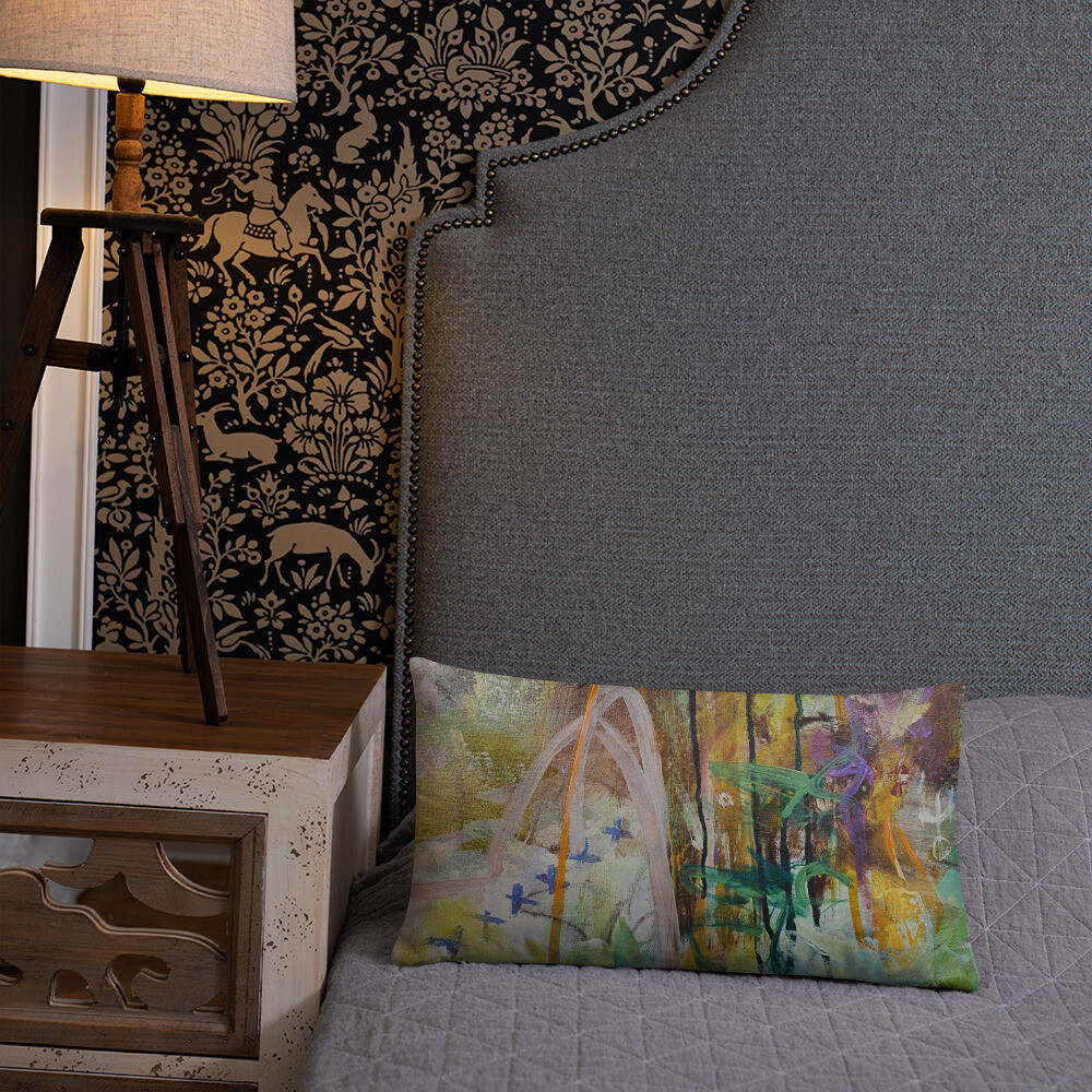 FUNDA DE COJIN, INSPIRACION OBRA ORIGINAL MAGABUNDA: OBRA &quot;LORETO&quot; (para vivir bonito) Basic Pillow case - Various sizes