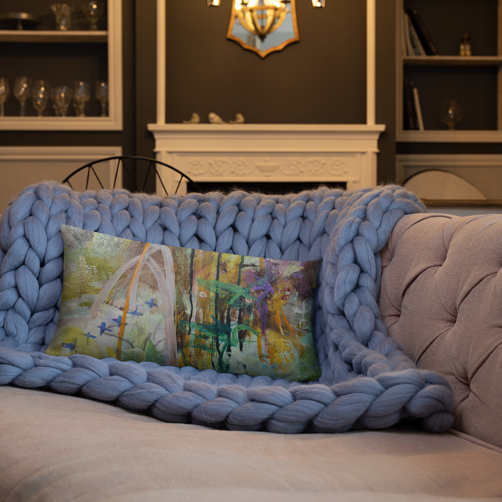 FUNDA DE COJIN, INSPIRACION OBRA ORIGINAL MAGABUNDA: OBRA &quot;LORETO&quot; (para vivir bonito) Basic Pillow case - Various sizes
