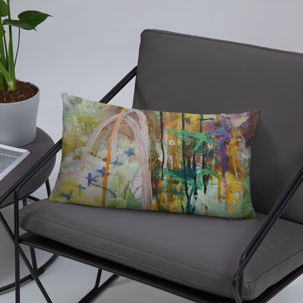 FUNDA DE COJIN, INSPIRACION OBRA ORIGINAL MAGABUNDA: OBRA &quot;LORETO&quot; (para vivir bonito) Basic Pillow case - Various sizes