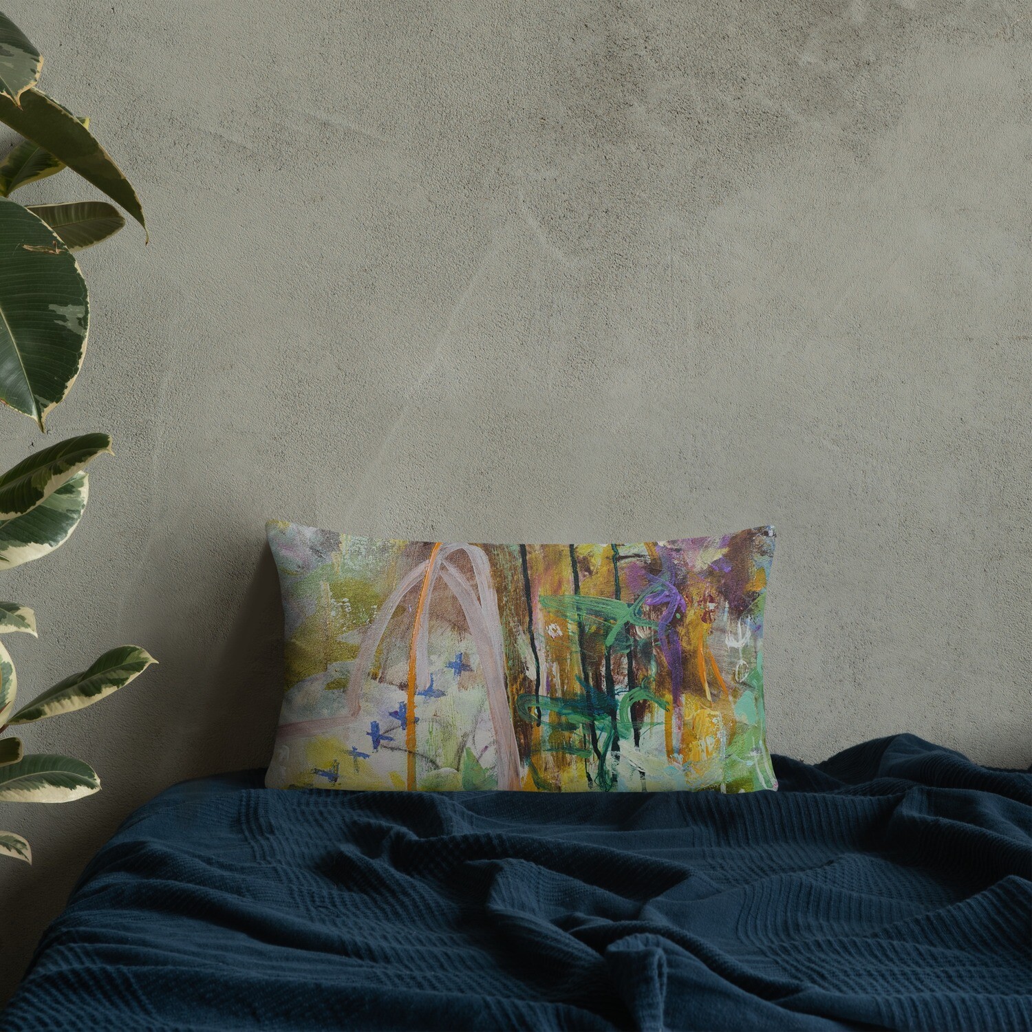 FUNDA DE COJIN, INSPIRACION OBRA ORIGINAL MAGABUNDA: OBRA &quot;LORETO&quot; (para vivir bonito) Basic Pillow case - Various sizes