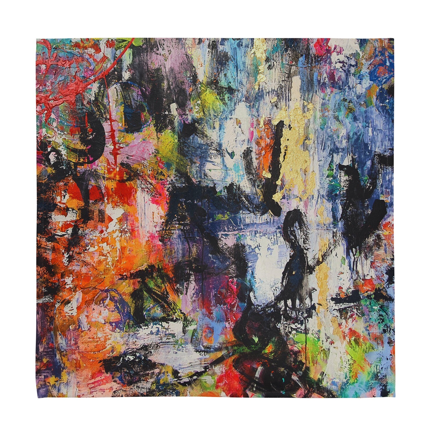 SERVILLETAS DE TELA (4) de inspiración MAGABUNDA: Obra &quot;ECSTATIC DANCERS&quot; (Para vivir bonito) / Cloth napkin set
