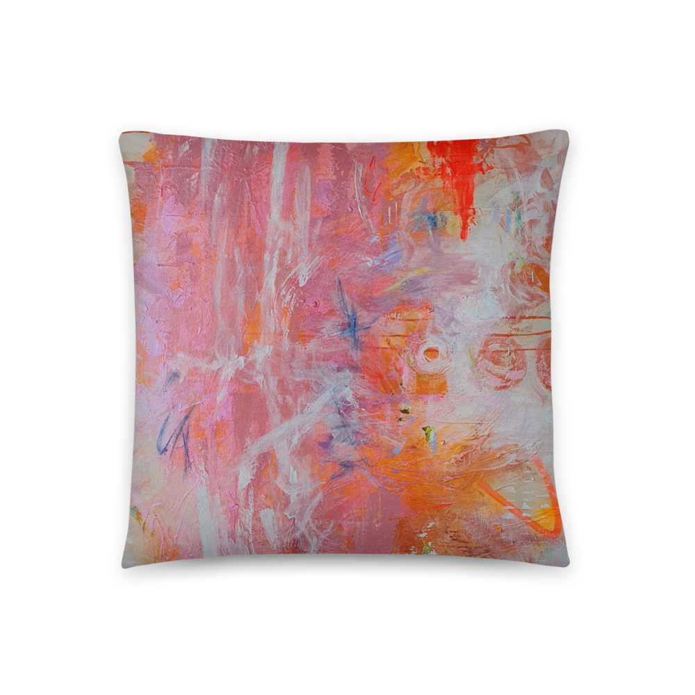 COJIN CON FUNDA de INSPIRACION MAGABUNDA de obra ORIGINAL &quot;BLOOM&quot;  (para vivir bonito): Funda de cojín (con relleno) / Basic Pillow cushion - Various sizes