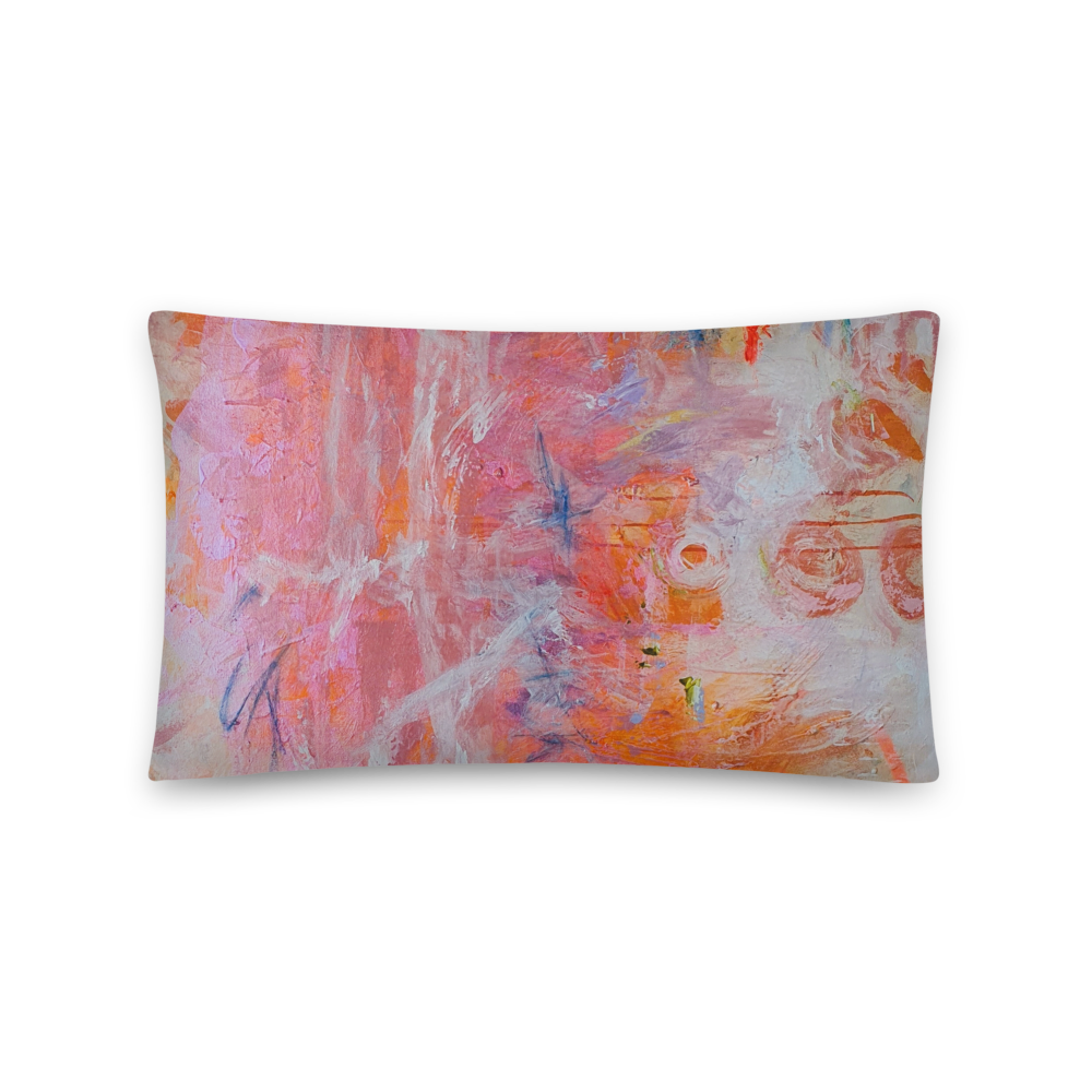COJIN CON FUNDA de INSPIRACION MAGABUNDA de obra ORIGINAL &quot;BLOOM&quot;  (para vivir bonito): Funda de cojín (con relleno) / Basic Pillow cushion - Various sizes