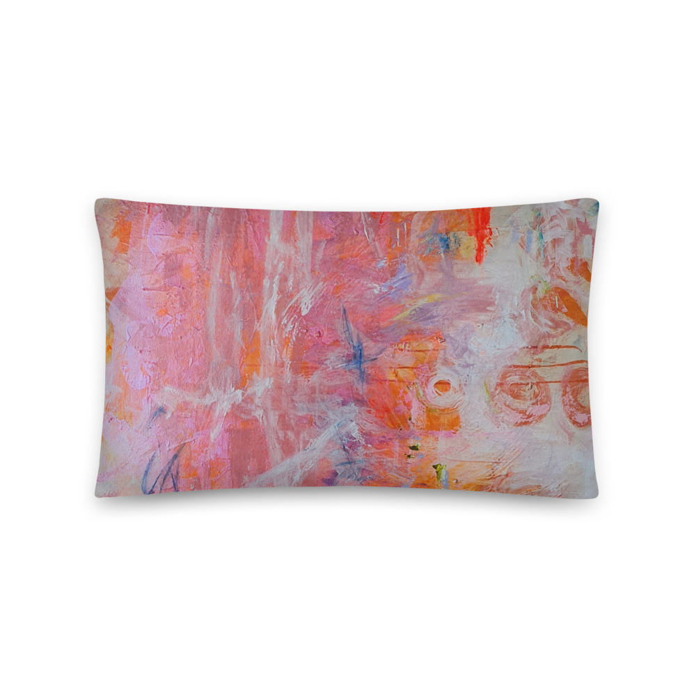 COJIN CON FUNDA de INSPIRACION MAGABUNDA de obra ORIGINAL &quot;BLOOM&quot;  (para vivir bonito): Funda de cojín (con relleno) / Basic Pillow cushion - Various sizes
