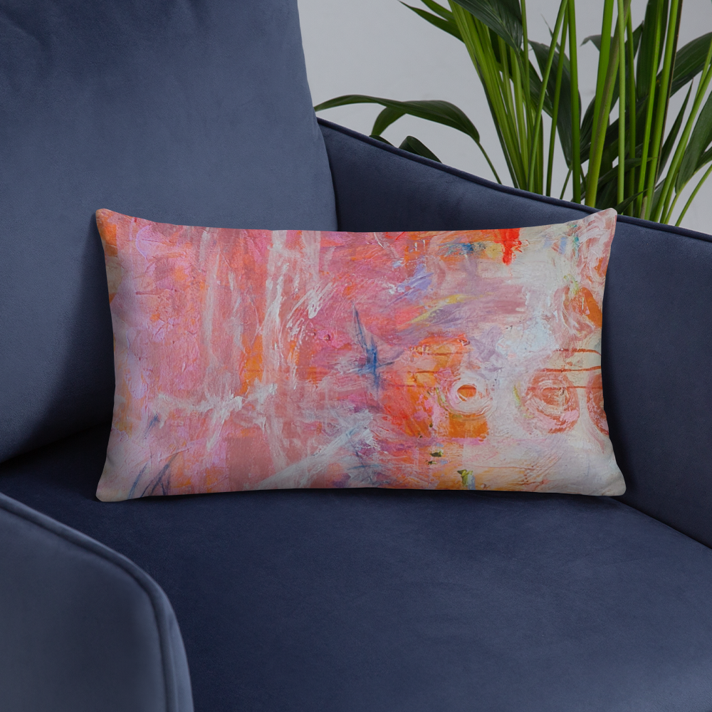 COJIN CON FUNDA de INSPIRACION MAGABUNDA de obra ORIGINAL &quot;BLOOM&quot;  (para vivir bonito): Funda de cojín (con relleno) / Basic Pillow cushion - Various sizes
