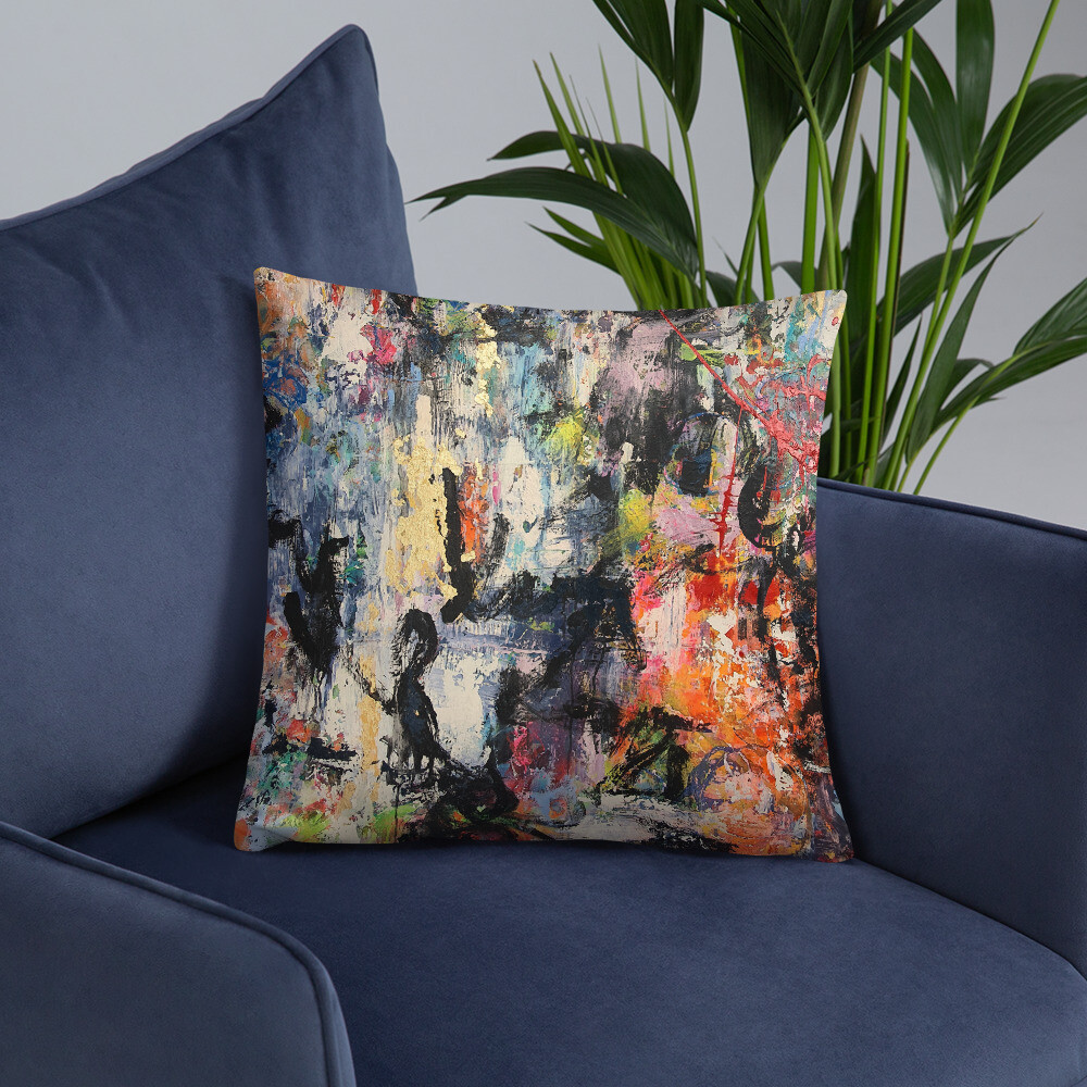 COJIN CON FUNDA de INSPIRACION MAGABUNDA de obra ORIGINAL: ECSTATIC DANCERS Basic Pillow Cover and cushion insert