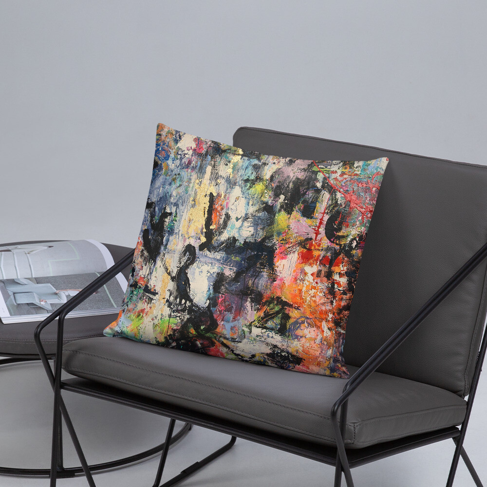 COJIN CON FUNDA de INSPIRACION MAGABUNDA de obra ORIGINAL: ECSTATIC DANCERS Basic Pillow Cover and cushion insert