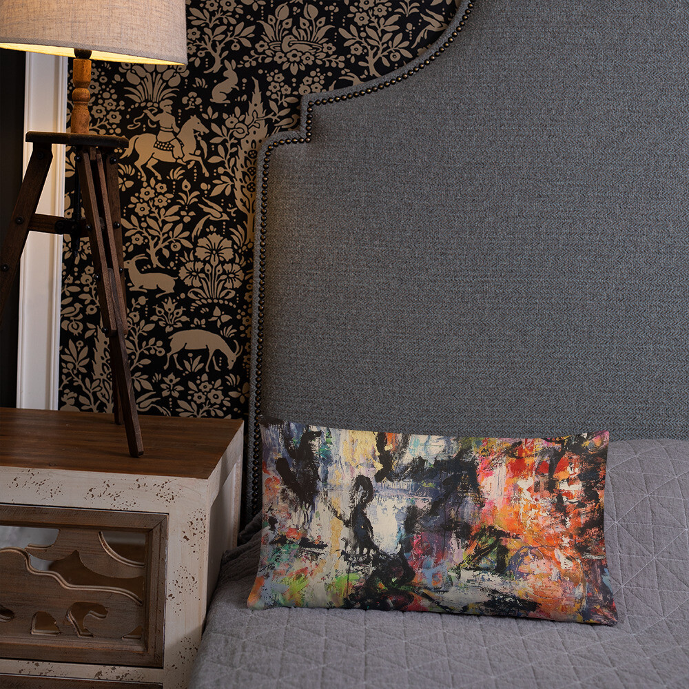 COJIN CON FUNDA de INSPIRACION MAGABUNDA de obra ORIGINAL: ECSTATIC DANCERS Basic Pillow Cover and cushion insert