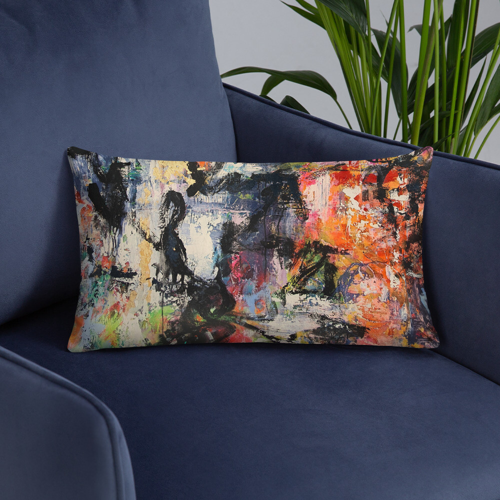 COJIN CON FUNDA de INSPIRACION MAGABUNDA de obra ORIGINAL: ECSTATIC DANCERS Basic Pillow Cover and cushion insert