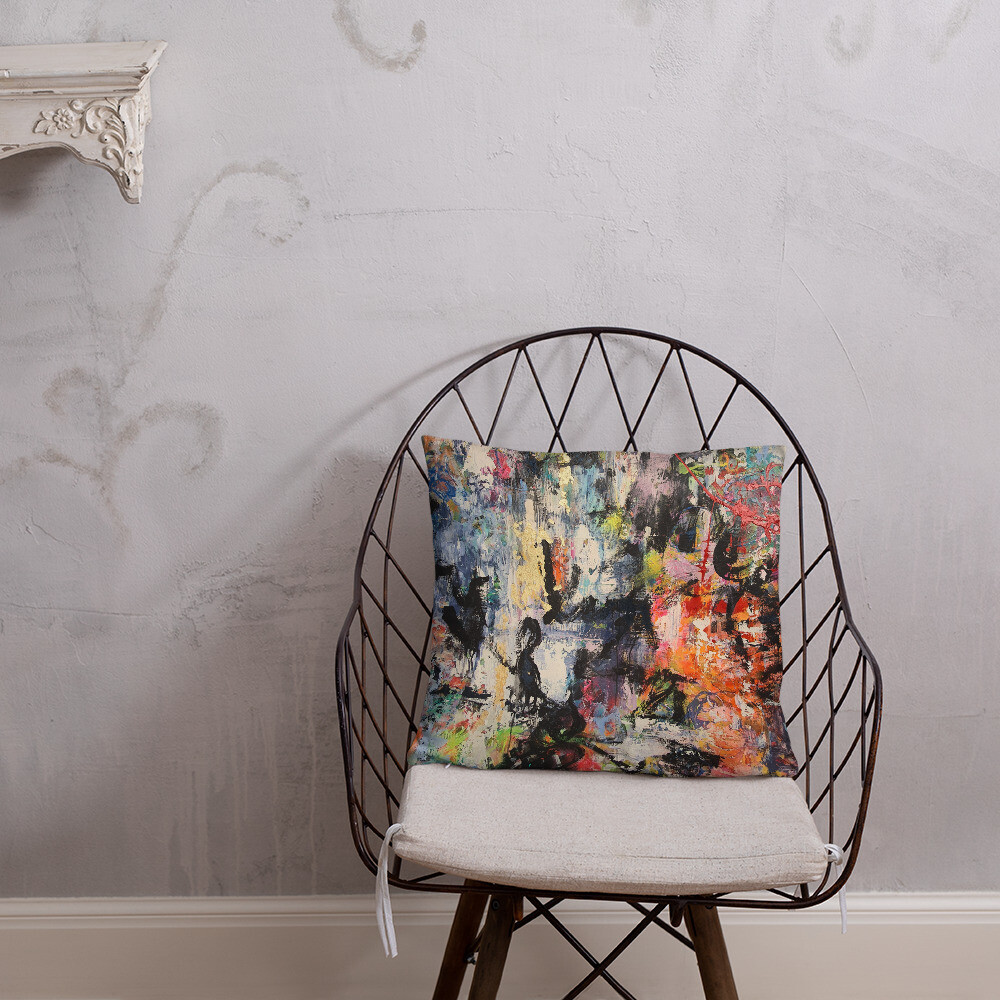 COJIN CON FUNDA de INSPIRACION MAGABUNDA de obra ORIGINAL: ECSTATIC DANCERS Basic Pillow Cover and cushion insert