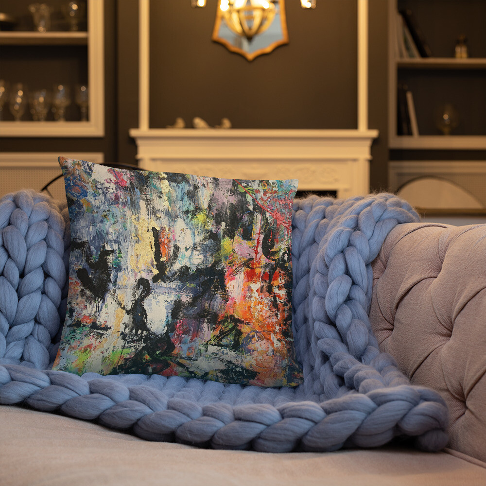 COJIN CON FUNDA de INSPIRACION MAGABUNDA de obra ORIGINAL: ECSTATIC DANCERS Basic Pillow Cover and cushion insert