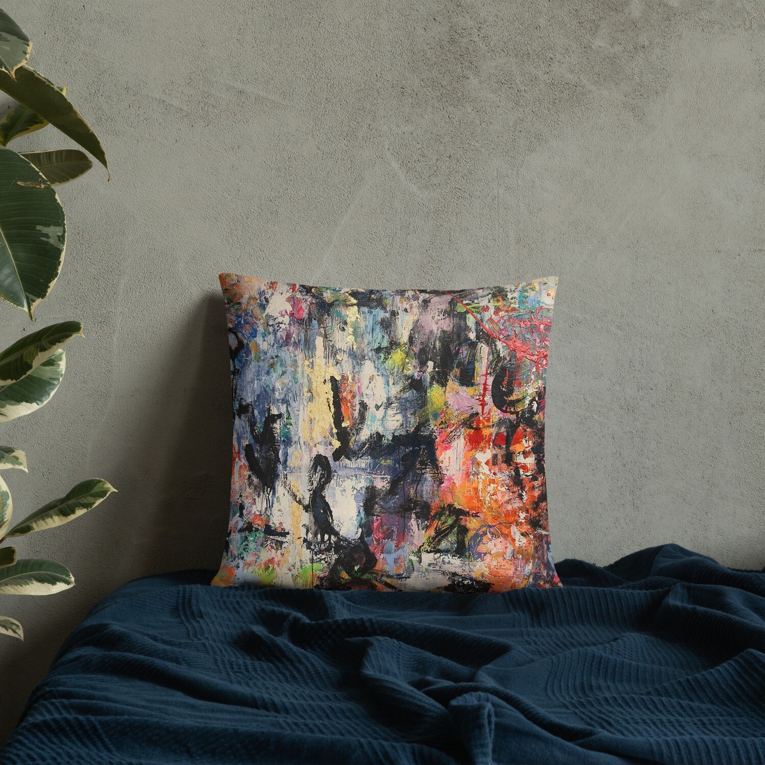 COJIN CON FUNDA de INSPIRACION MAGABUNDA de obra ORIGINAL: ECSTATIC DANCERS Basic Pillow Cover and cushion insert