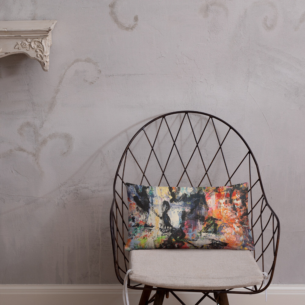 COJIN CON FUNDA de INSPIRACION MAGABUNDA de obra ORIGINAL: ECSTATIC DANCERS Basic Pillow Cover and cushion insert