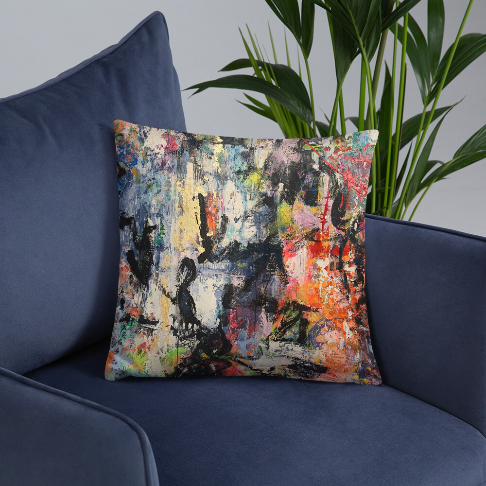 COJIN CON FUNDA de INSPIRACION MAGABUNDA de obra ORIGINAL: ECSTATIC DANCERS Basic Pillow Cover and cushion insert