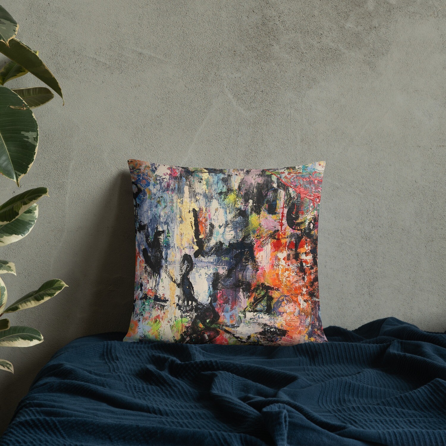 COJIN CON FUNDA de INSPIRACION MAGABUNDA de obra ORIGINAL: ECSTATIC DANCERS Basic Pillow Cover and cushion insert