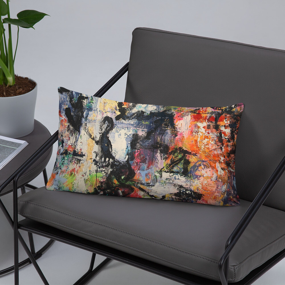 COJIN CON FUNDA de INSPIRACION MAGABUNDA de obra ORIGINAL: ECSTATIC DANCERS Basic Pillow Cover and cushion insert