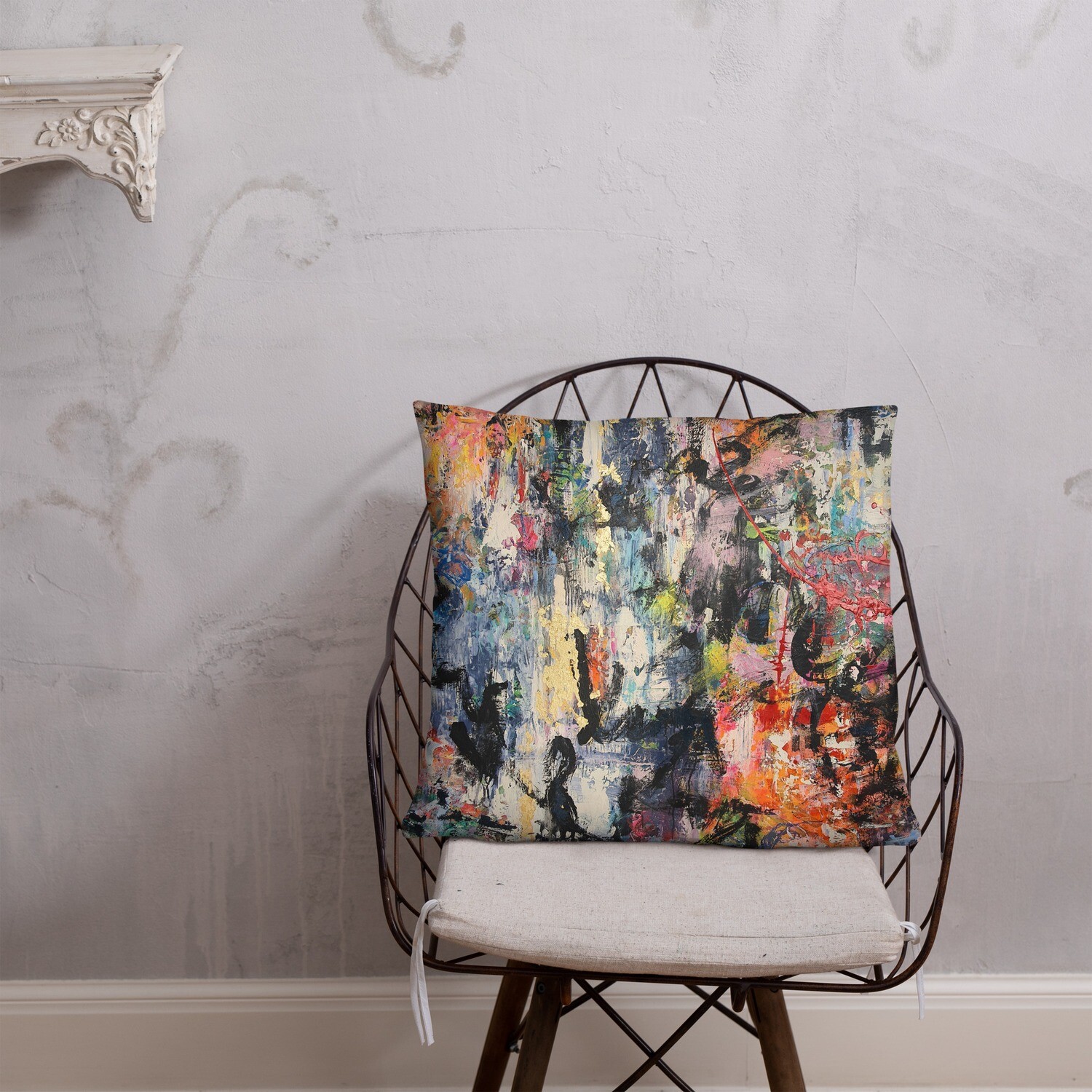 COJIN CON FUNDA de INSPIRACION MAGABUNDA de obra ORIGINAL: ECSTATIC DANCERS Basic Pillow Cover and cushion insert