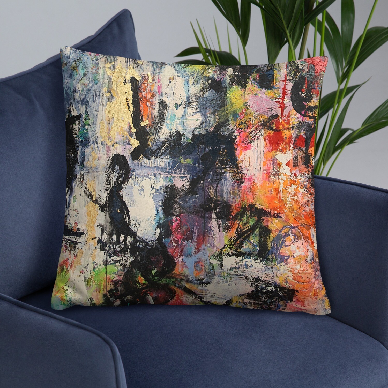 COJIN CON FUNDA de INSPIRACION MAGABUNDA de obra ORIGINAL: ECSTATIC DANCERS Basic Pillow Cover and cushion insert