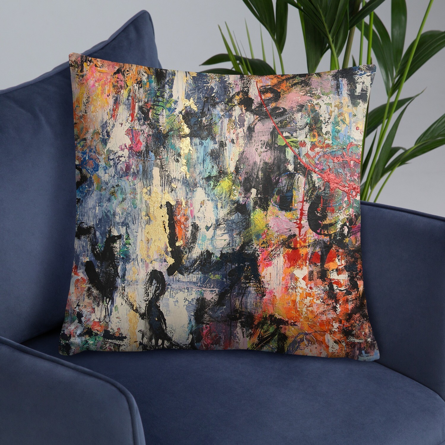 COJIN CON FUNDA de INSPIRACION MAGABUNDA de obra ORIGINAL: ECSTATIC DANCERS Basic Pillow Cover and cushion insert