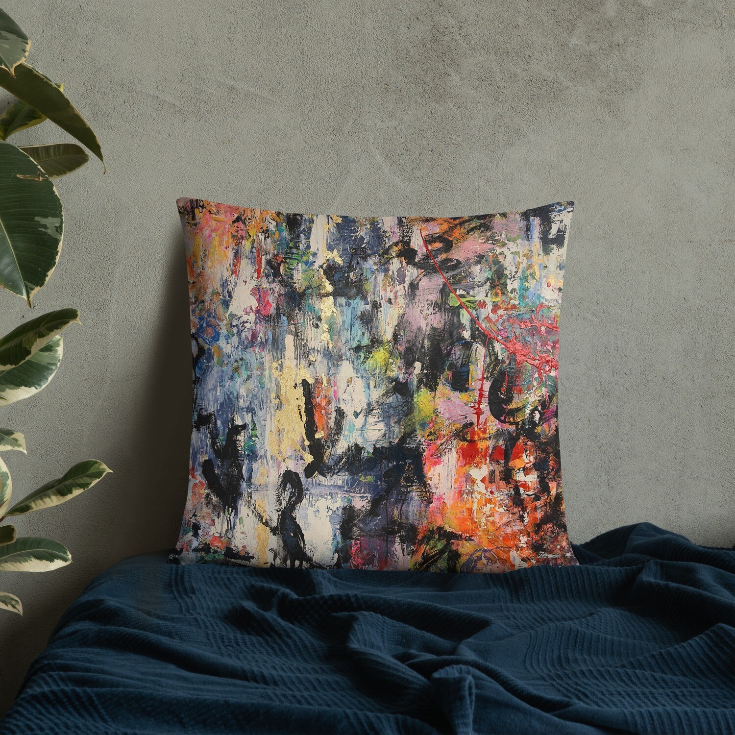 COJIN CON FUNDA de INSPIRACION MAGABUNDA de obra ORIGINAL: ECSTATIC DANCERS Basic Pillow Cover and cushion insert