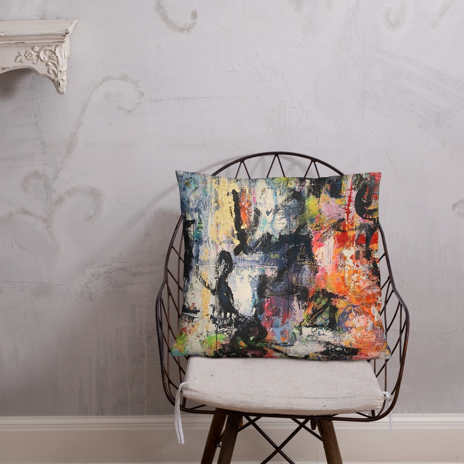 COJIN CON FUNDA de INSPIRACION MAGABUNDA de obra ORIGINAL: ECSTATIC DANCERS Basic Pillow Cover and cushion insert