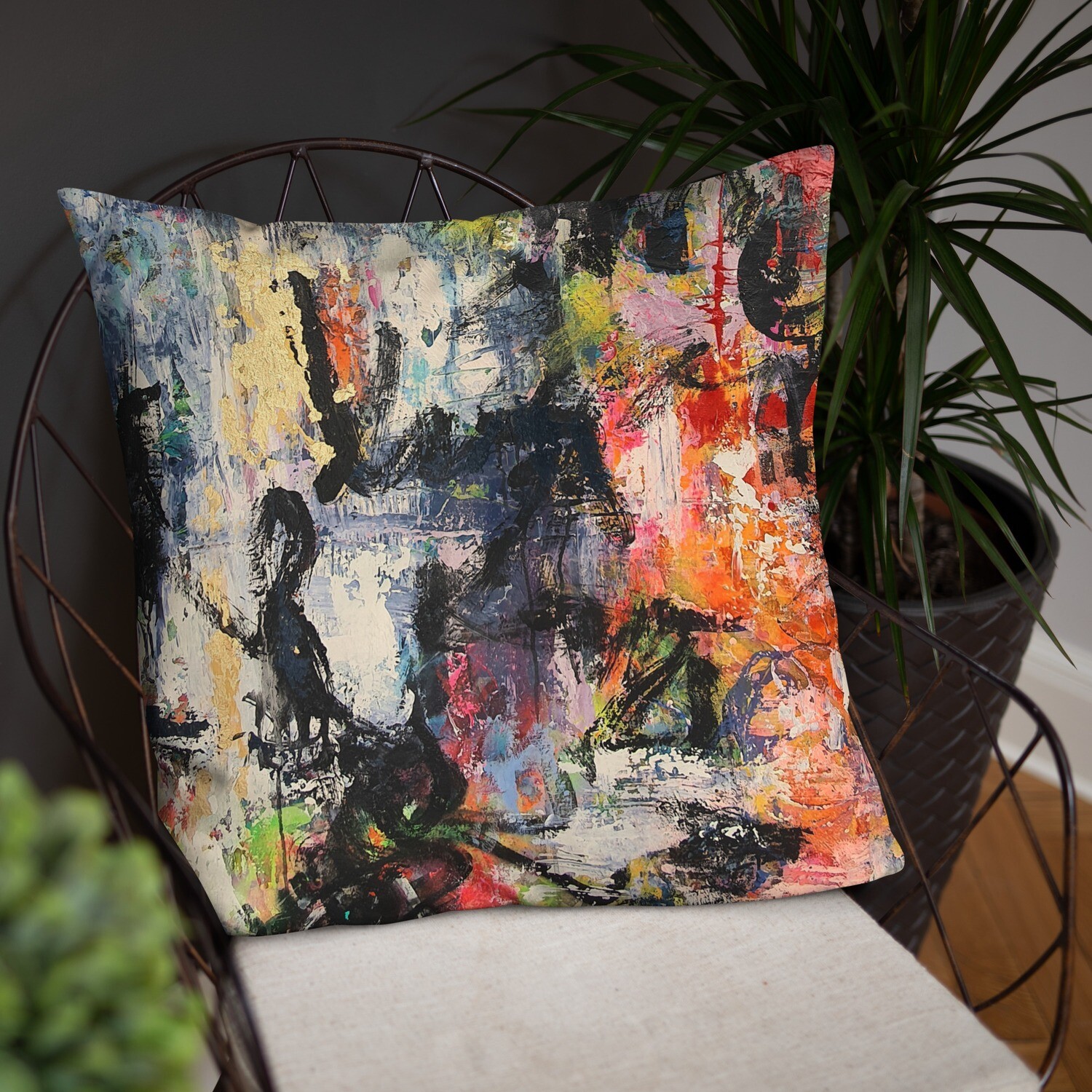 COJIN CON FUNDA de INSPIRACION MAGABUNDA de obra ORIGINAL: ECSTATIC DANCERS Basic Pillow Cover and cushion insert