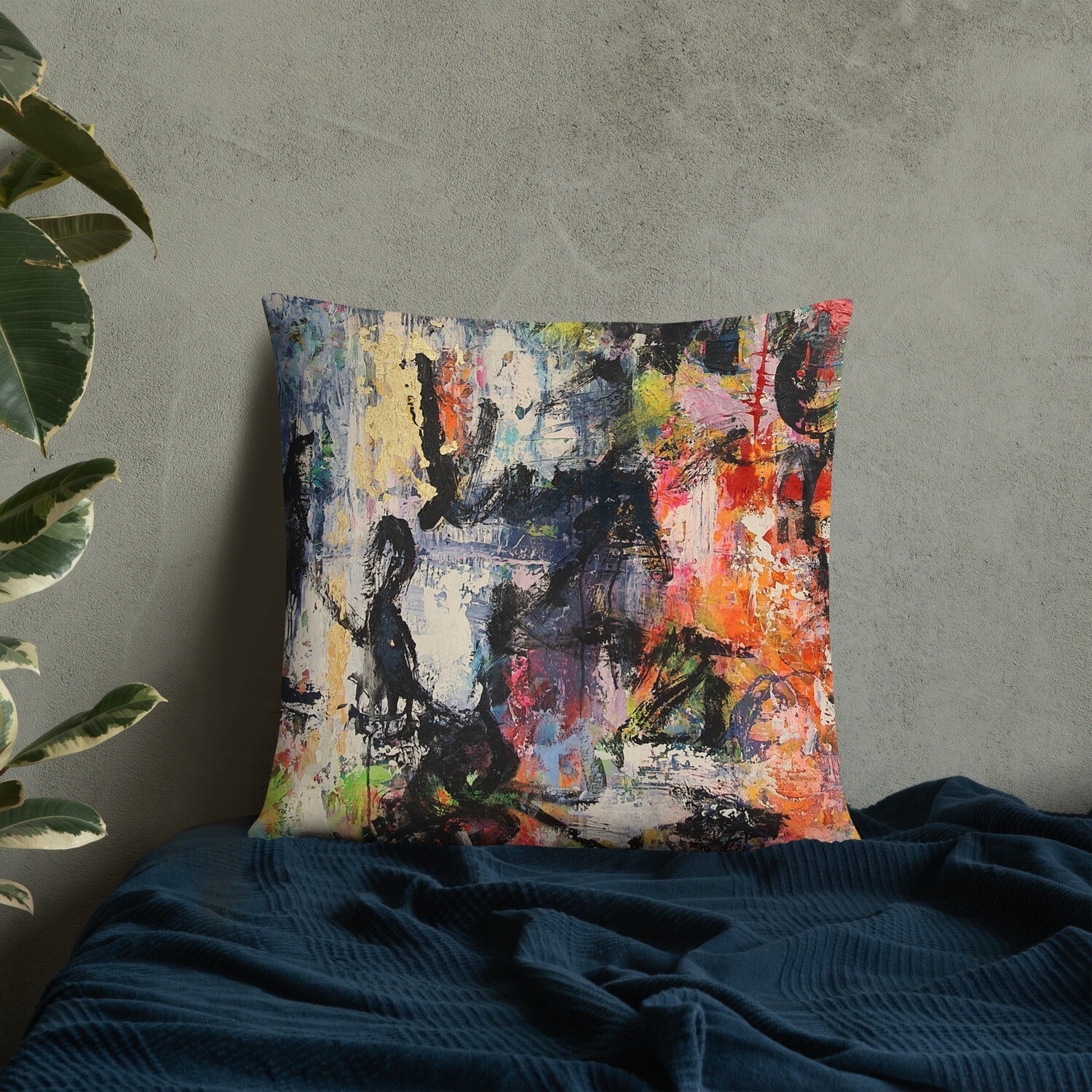 COJIN CON FUNDA de INSPIRACION MAGABUNDA de obra ORIGINAL: ECSTATIC DANCERS Basic Pillow Cover and cushion insert