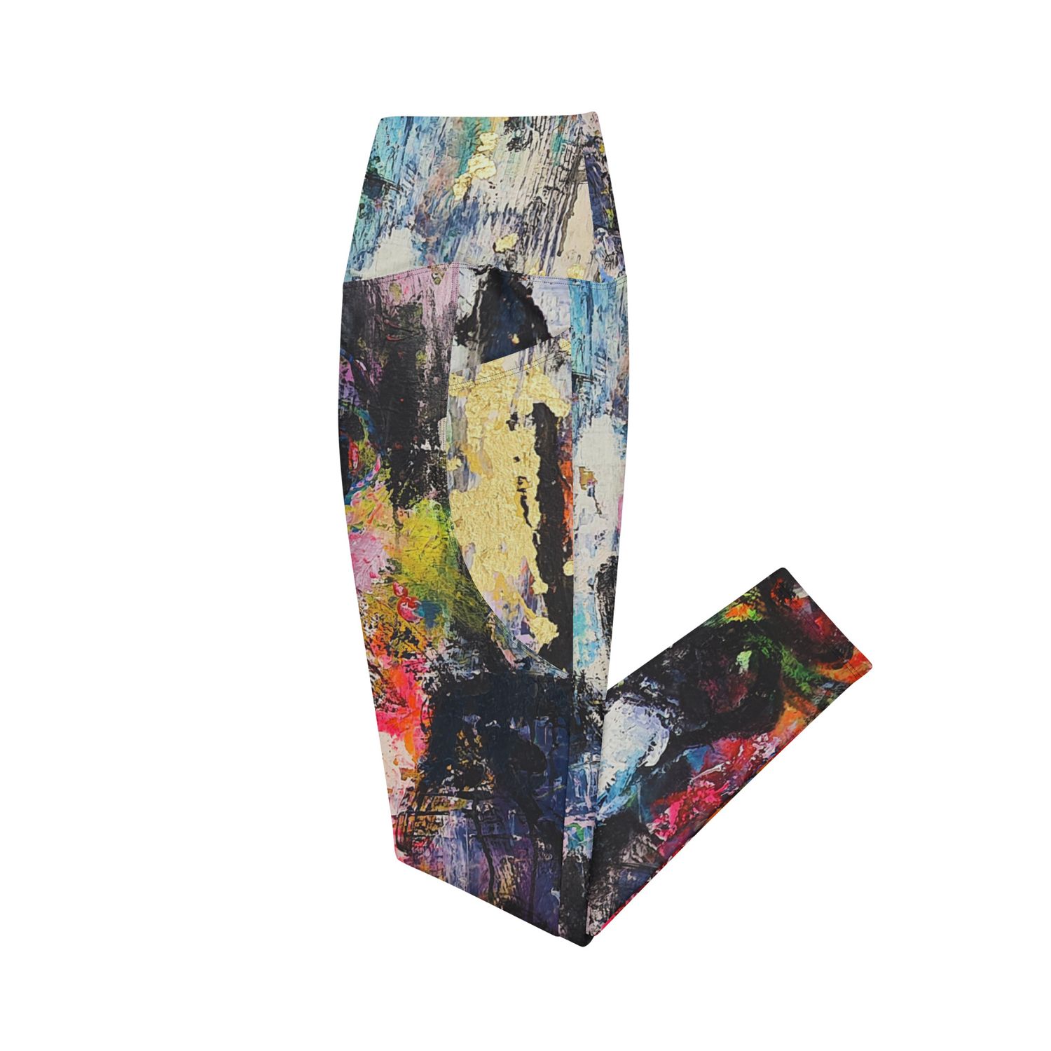 ARTE PARA VESTIR: Leggins de moda diseño especial  MAGABUNDA de gran calidad. Crossover leggings with pockets