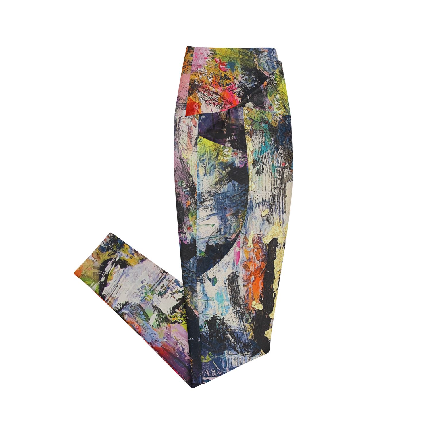 ARTE PARA VESTIR: Leggins de moda diseño especial  MAGABUNDA de gran calidad. Crossover leggings with pockets