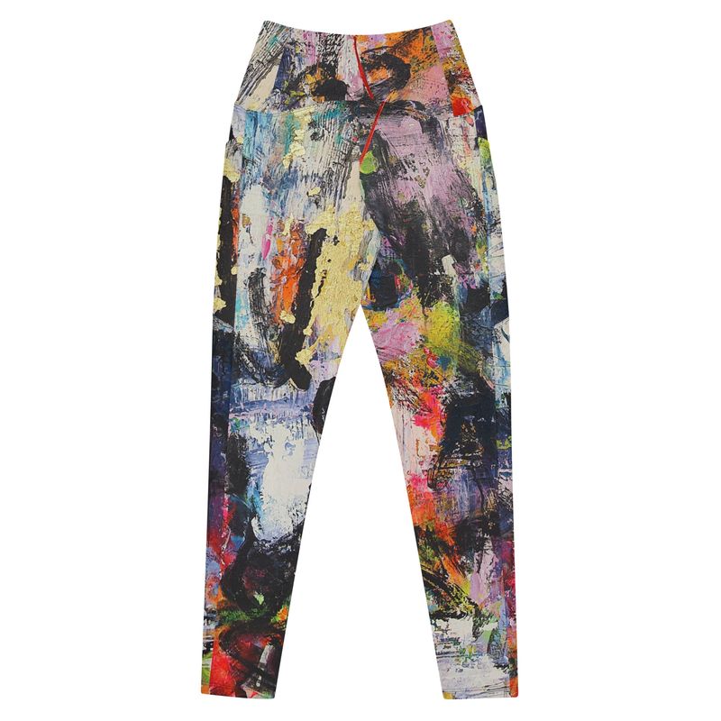 ARTE PARA VESTIR: Leggins de moda diseño especial  MAGABUNDA de gran calidad. Crossover leggings with pockets
