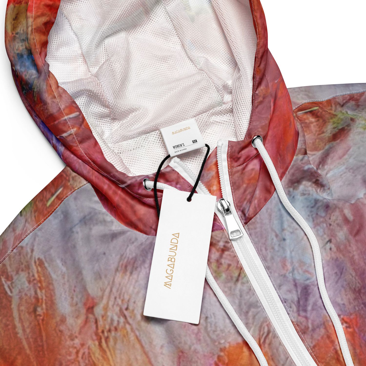 Rompevientos &quot;BLOOM&quot; moderno de tipo &quot;cropped&quot;/corto de marca MAGABUNDA Women’s cropped windbreaker
