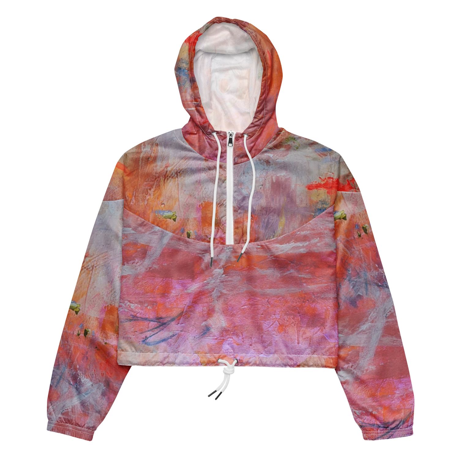 Rompevientos &quot;BLOOM&quot; moderno de tipo &quot;cropped&quot;/corto de marca MAGABUNDA Women’s cropped windbreaker