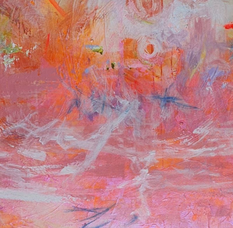 6 SERVILLETAS DE TELA - ARTE EN TU MESA OBRA "BLOOM" DE 40X40 CMS