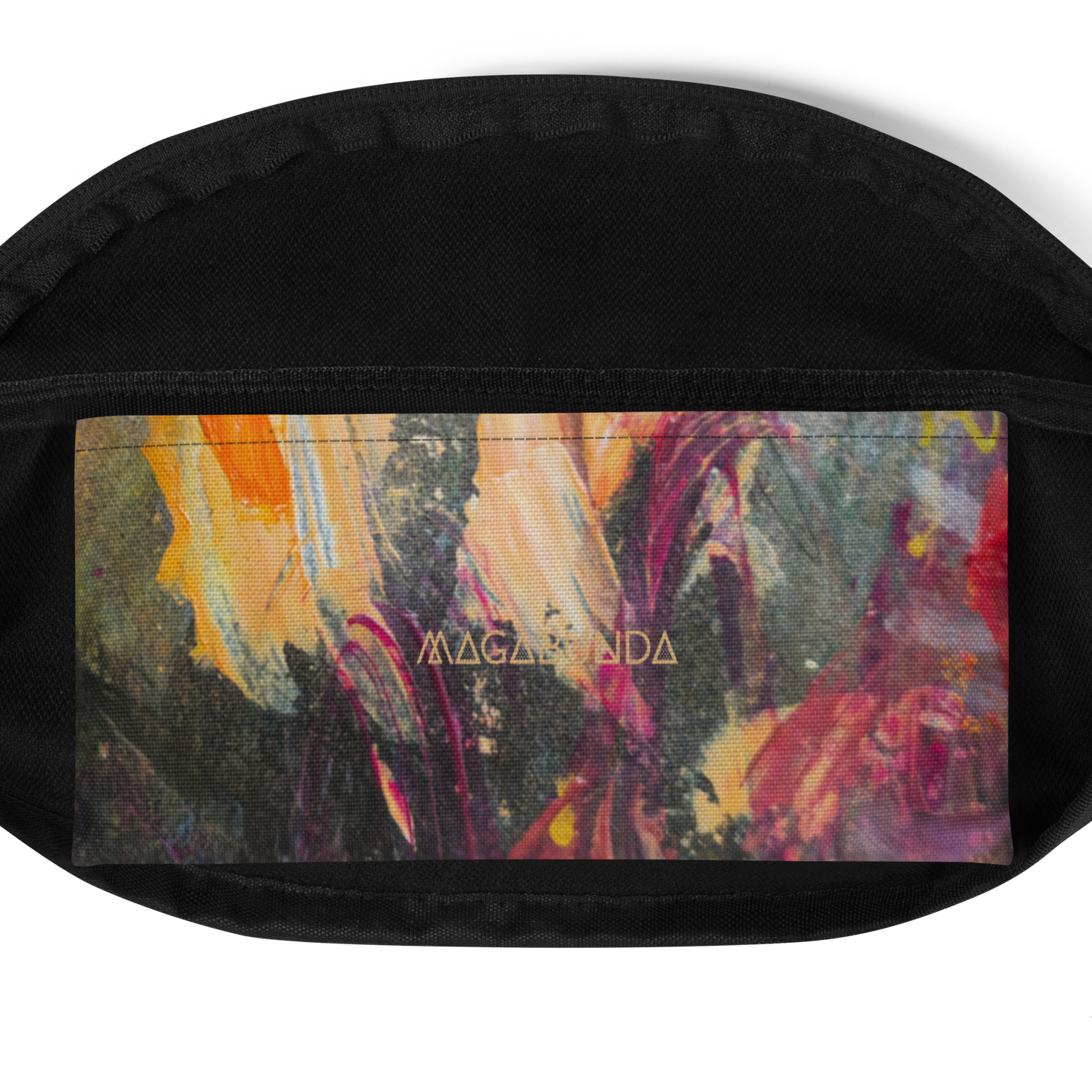 Bolsa riñonera-Fanny Pack all over colorida - Inspiración MAGABUNDA obra 1212 - Winter Garden