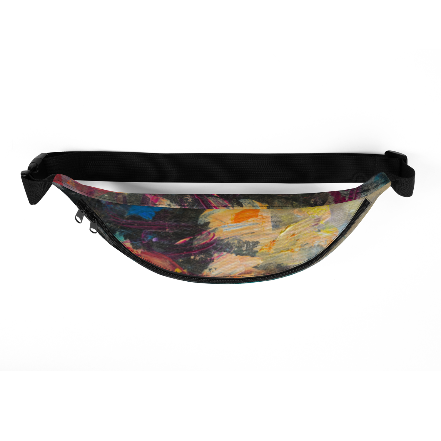 Bolsa riñonera-Fanny Pack all over colorida - Inspiración MAGABUNDA obra 1212 - Winter Garden