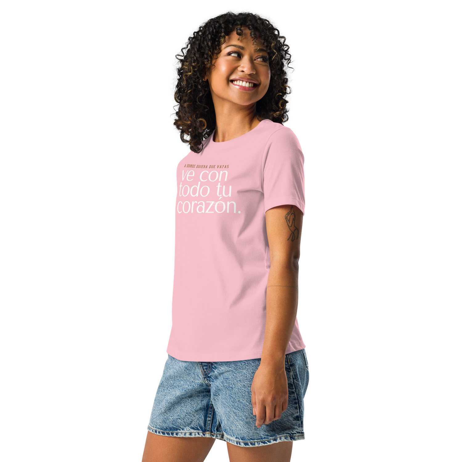 &quot;VE CON TODO TU CORAZON&quot; Camiseta con inspiración MAGABUNDA - Corte de mujer, cuello redondo VARIOS COLORES -Women&#39;s Relaxed T-Shirt 